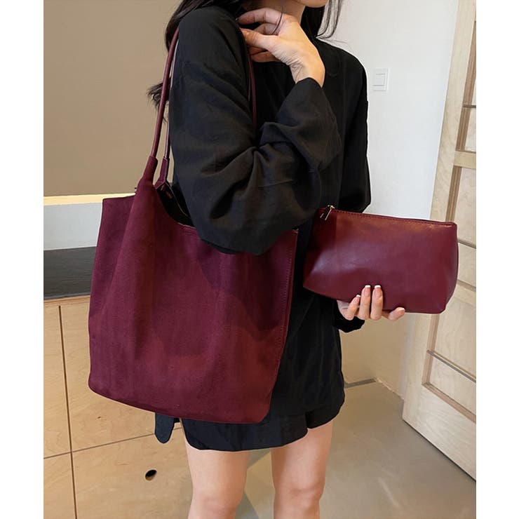 トートバッグ 肩掛けバッグ ポーチ付秋冬[品番：AGCW0005984  