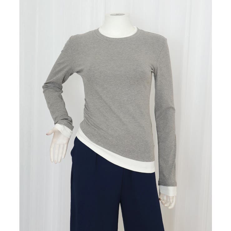 長袖Tシャツ ドッキング 無地カットソー | SUNSHINE CLOSET | 詳細画像12 