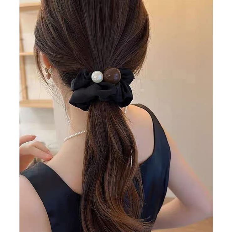 シュシュ ヘアゴム パール 髪飾り | SUNSHINE CLOSET | 詳細画像3 