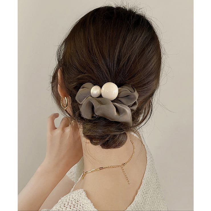 シュシュ ヘアゴム パール 髪飾り | SUNSHINE CLOSET | 詳細画像6 