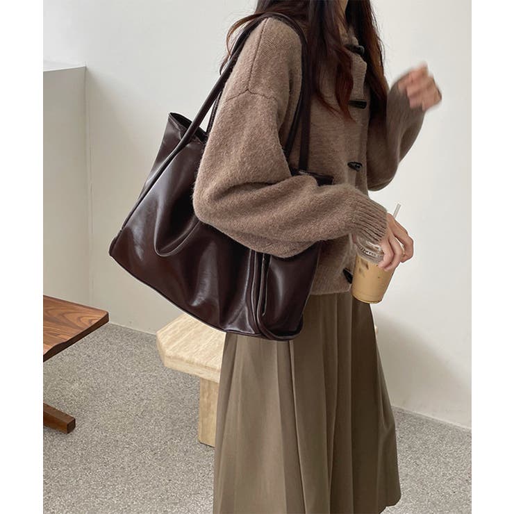 トートバッグ レディース 大容量 PU | SUNSHINE CLOSET | 詳細画像9 