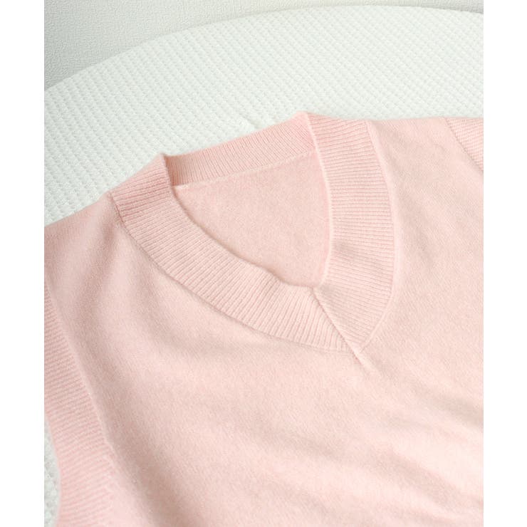 ニットベスト Vネック 重ね着 春秋冬 | SUNSHINE CLOSET | 詳細画像24 