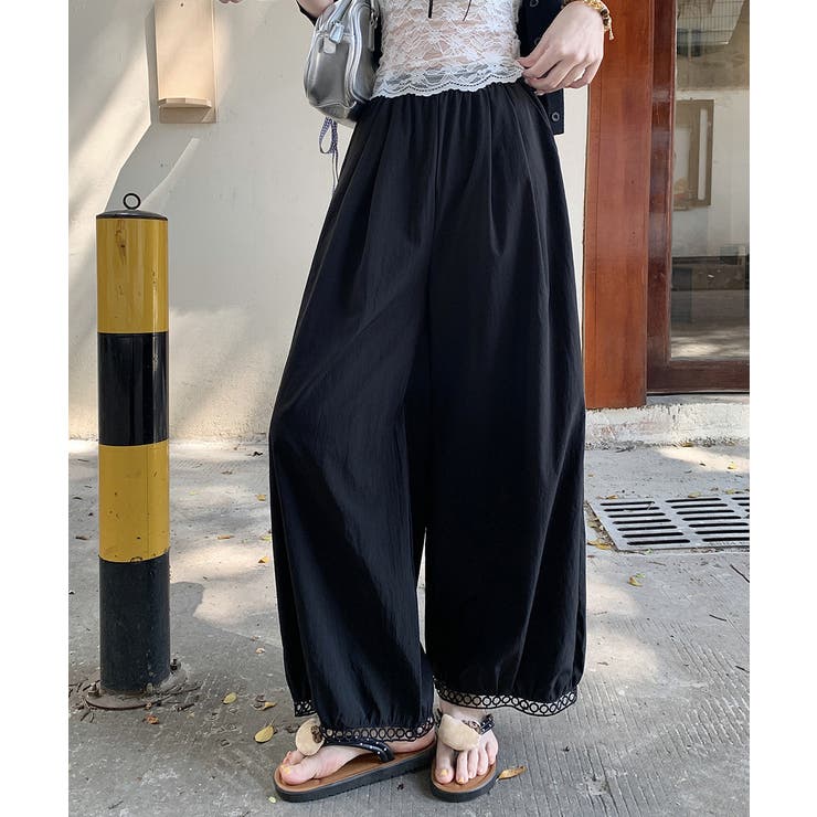 バルーンパンツ ワイドパンツ レース | SUNSHINE CLOSET | 詳細画像1 