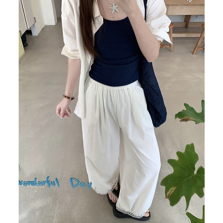 バルーンパンツ ワイドパンツ レース | SUNSHINE CLOSET | 詳細画像12 