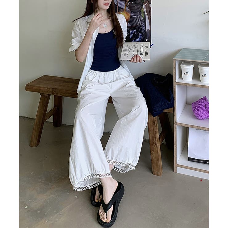 バルーンパンツ ワイドパンツ レース | SUNSHINE CLOSET | 詳細画像14 