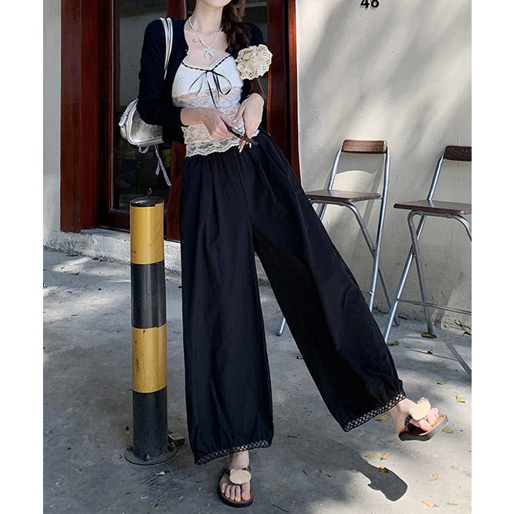 バルーンパンツ ワイドパンツ レース | SUNSHINE CLOSET | 詳細画像2 