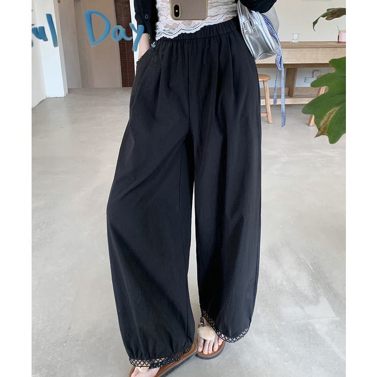 バルーンパンツ ワイドパンツ レース | SUNSHINE CLOSET | 詳細画像4 