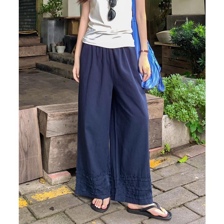 ワイドパンツ フリル レディース 春夏 | SUNSHINE CLOSET | 詳細画像10 