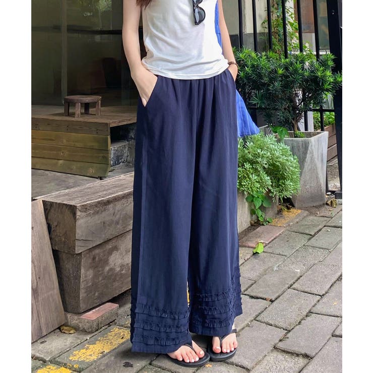 ワイドパンツ フリル レディース 春夏 | SUNSHINE CLOSET | 詳細画像11 