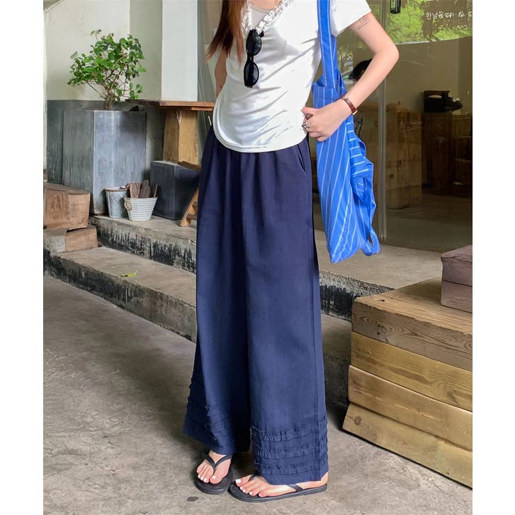 ワイドパンツ フリル レディース 春夏 | SUNSHINE CLOSET | 詳細画像12 