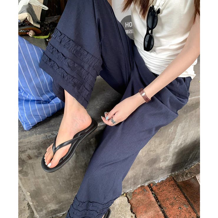 ワイドパンツ フリル レディース 春夏 | SUNSHINE CLOSET | 詳細画像13 