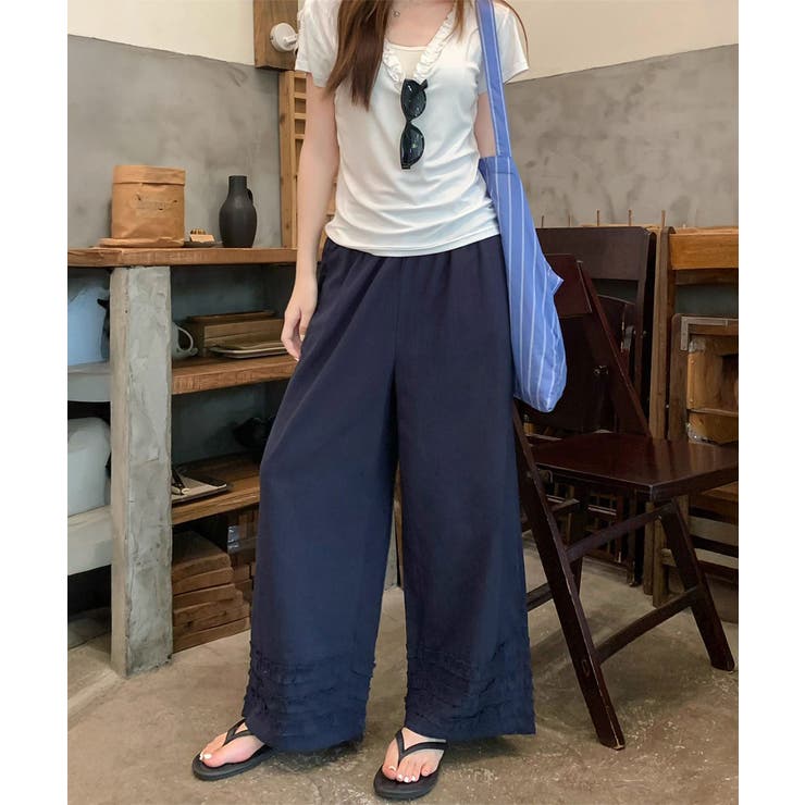 ワイドパンツ フリル レディース 春夏 | SUNSHINE CLOSET | 詳細画像15 