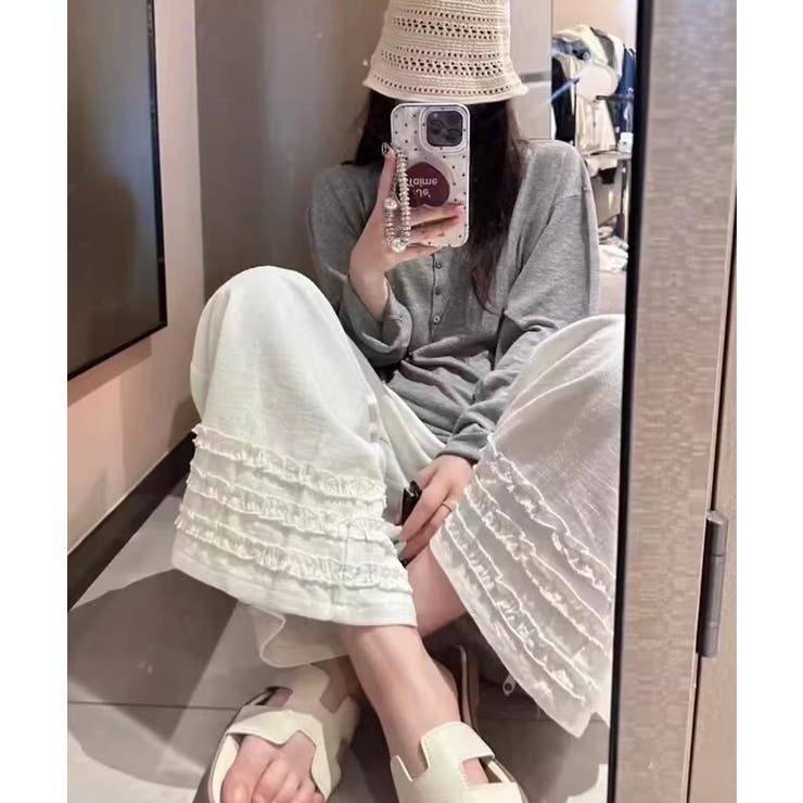ワイドパンツ フリル レディース 春夏 | SUNSHINE CLOSET | 詳細画像7 