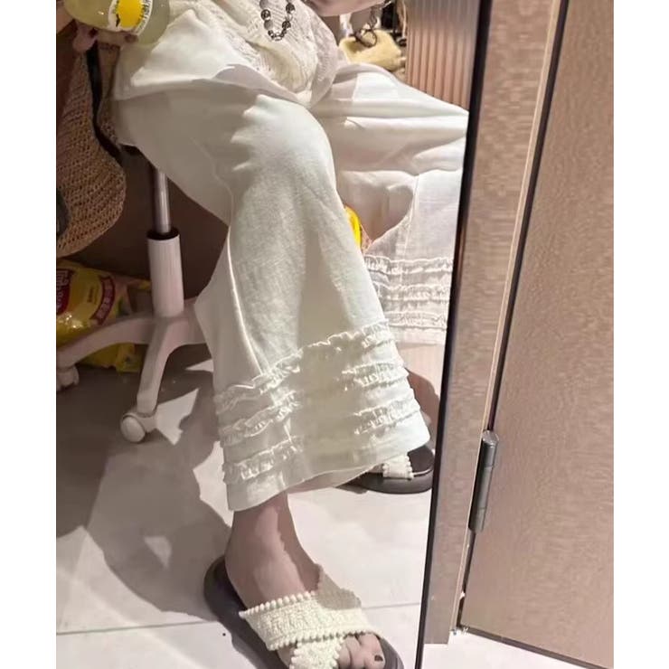 ワイドパンツ フリル レディース 春夏 | SUNSHINE CLOSET | 詳細画像8 