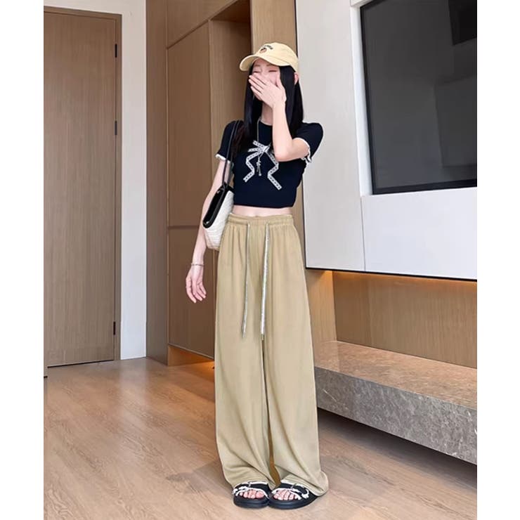 リラックスパンツ イージーパンツ ゆったり無地 | SUNSHINE CLOSET | 詳細画像9 