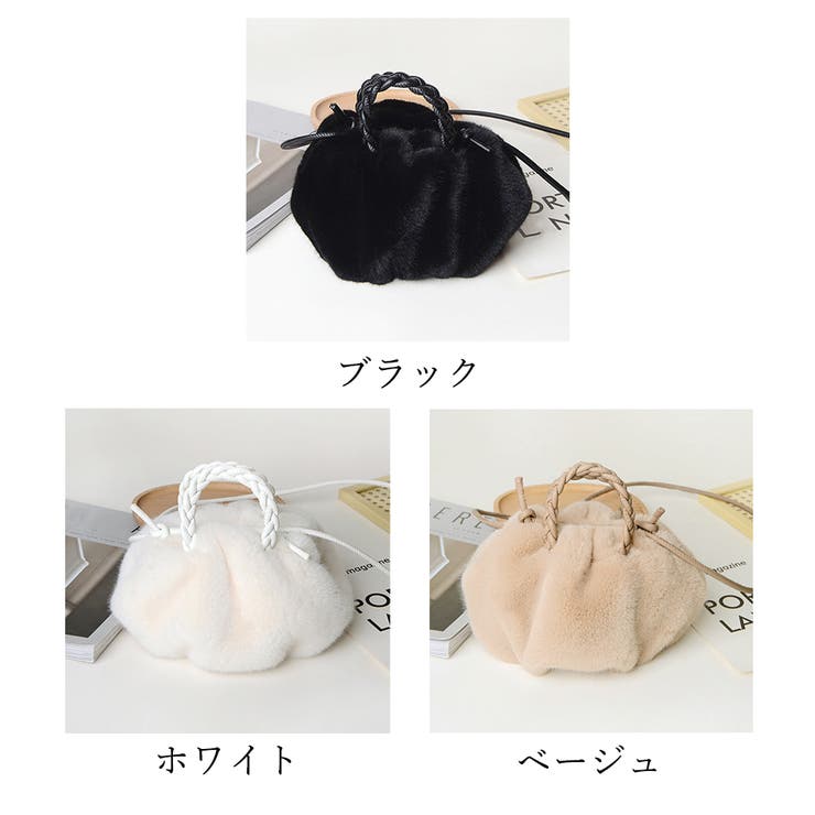 ショルダーバッグ 巾着ふわふわ 斜めがけ | SUNSHINE CLOSET | 詳細画像2 