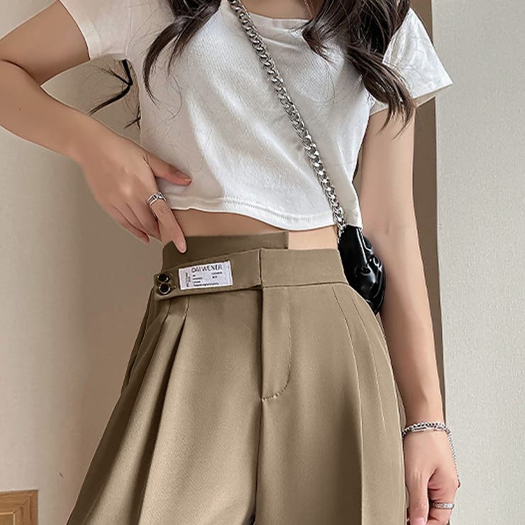 ワイドパンツ アシンメトリー 英字ロゴ | SUNSHINE CLOSET | 詳細画像8 