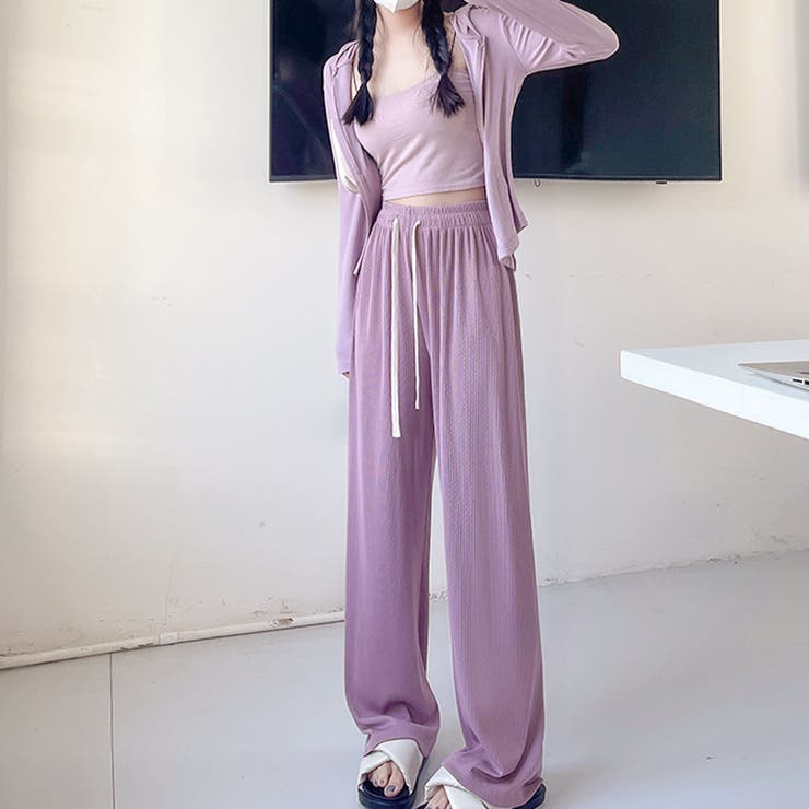 セミワイドパンツ ハイウエスト 韓国 | SUNSHINE CLOSET | 詳細画像9 