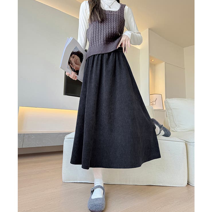 フレアスカート ロングスカート Aライン | SUNSHINE CLOSET | 詳細画像7 