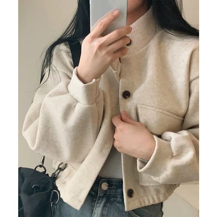 ショート丈ジャケット レディース 無地 | SUNSHINE CLOSET | 詳細画像2 