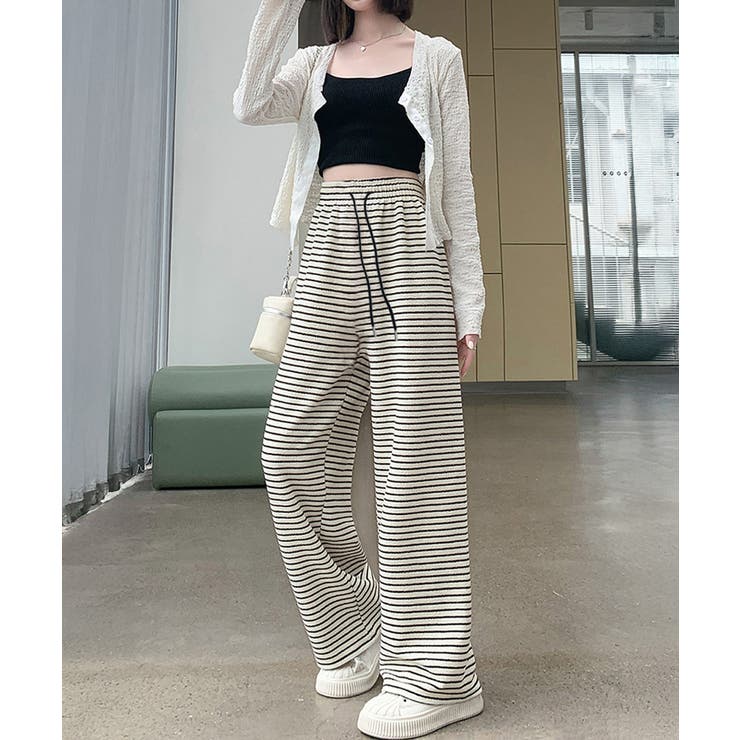 イージーパンツ ロング丈 ボーダー 新作 | SUNSHINE CLOSET | 詳細画像5 