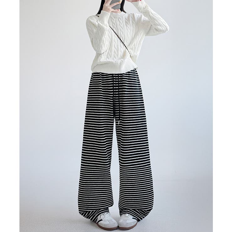 イージーパンツ ロング丈 ボーダー 新作 | SUNSHINE CLOSET | 詳細画像8 