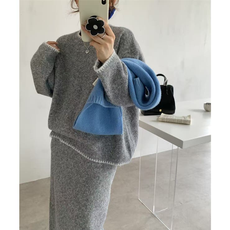 ニットセットアップ 上下セット 配色 | SUNSHINE CLOSET | 詳細画像14 