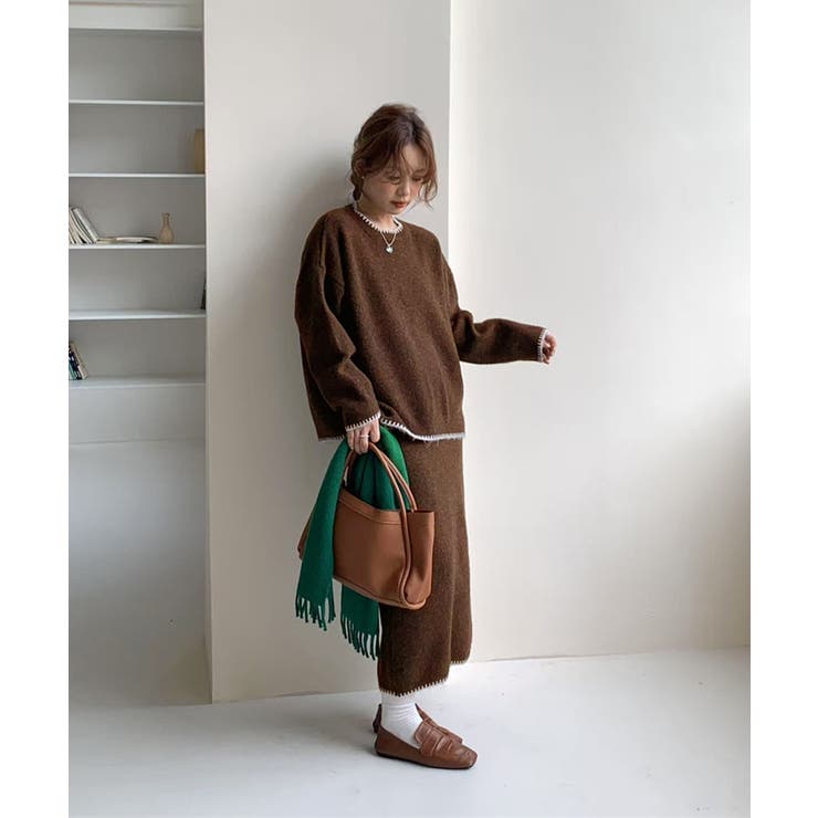 ニットセットアップ 上下セット 配色 | SUNSHINE CLOSET | 詳細画像24 