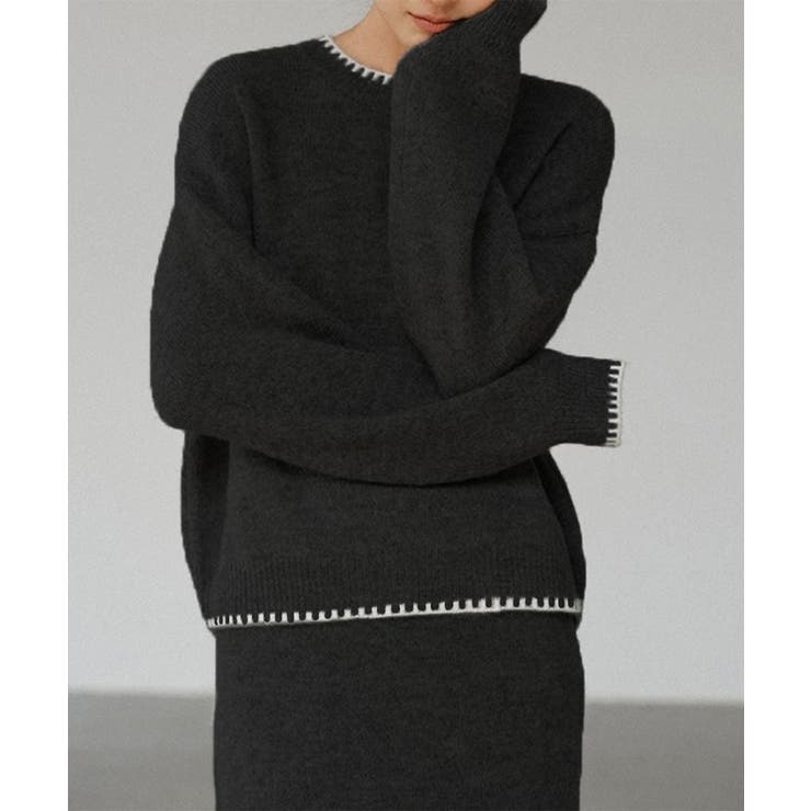 ニットセットアップ 上下セット 配色 | SUNSHINE CLOSET | 詳細画像3 