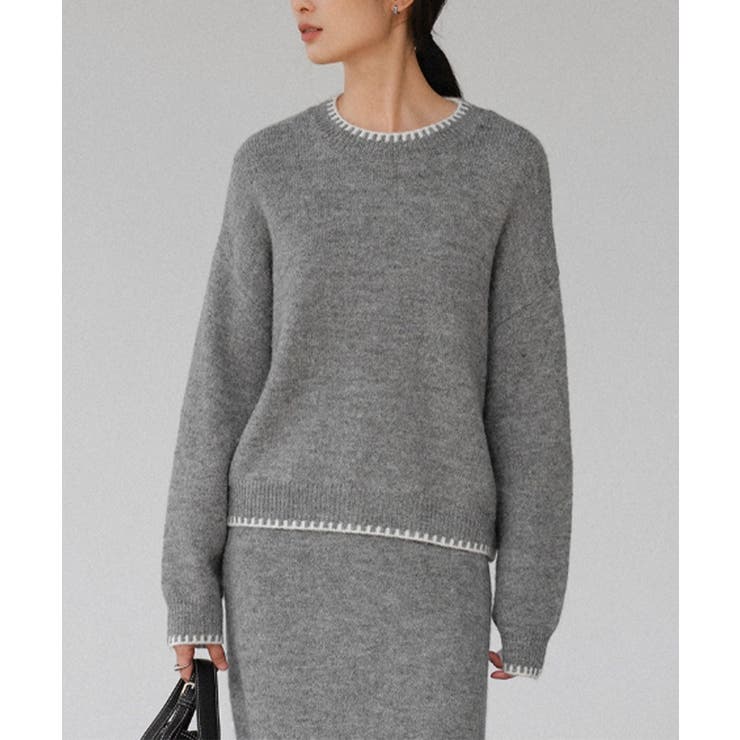 ニットセットアップ 上下セット 配色 | SUNSHINE CLOSET | 詳細画像7 