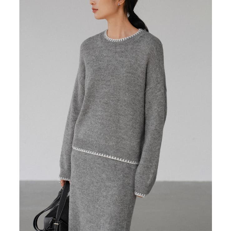 ニットセットアップ 上下セット 配色 | SUNSHINE CLOSET | 詳細画像8 