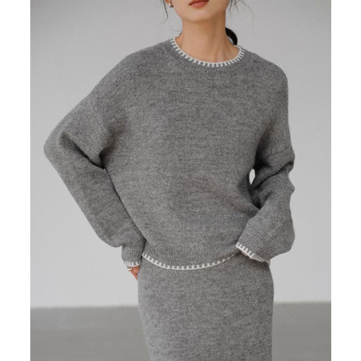 ニットセットアップ 上下セット 配色 | SUNSHINE CLOSET | 詳細画像9 