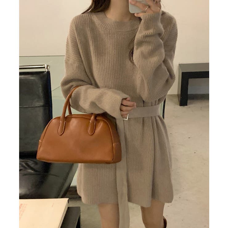 ニットワンピース レディース ベルト付き | SUNSHINE CLOSET | 詳細画像17 