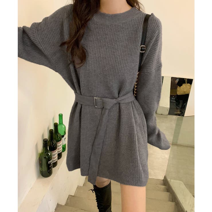 ニットワンピース レディース ベルト付き | SUNSHINE CLOSET | 詳細画像22 