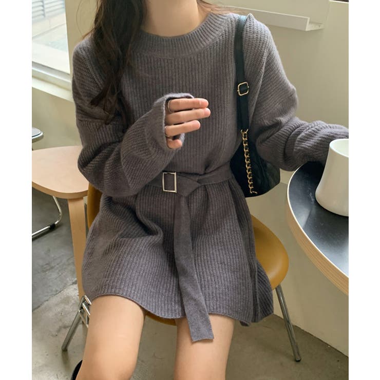 ニットワンピース レディース ベルト付き | SUNSHINE CLOSET | 詳細画像24 