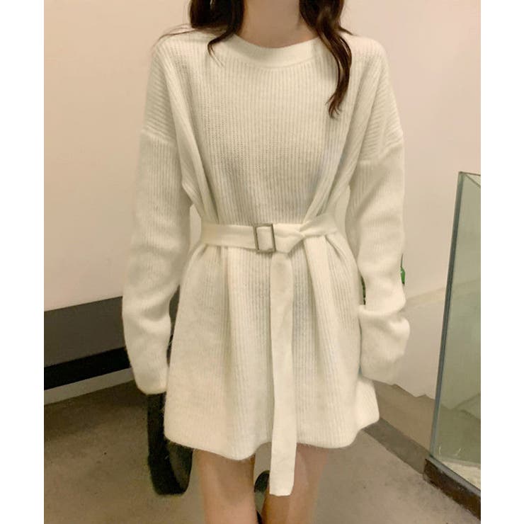ニットワンピース レディース ベルト付き | SUNSHINE CLOSET | 詳細画像9 