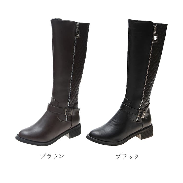 レザーブーツ エコレザー ニーハイブーツ | SUNSHINE CLOSET | 詳細画像2 