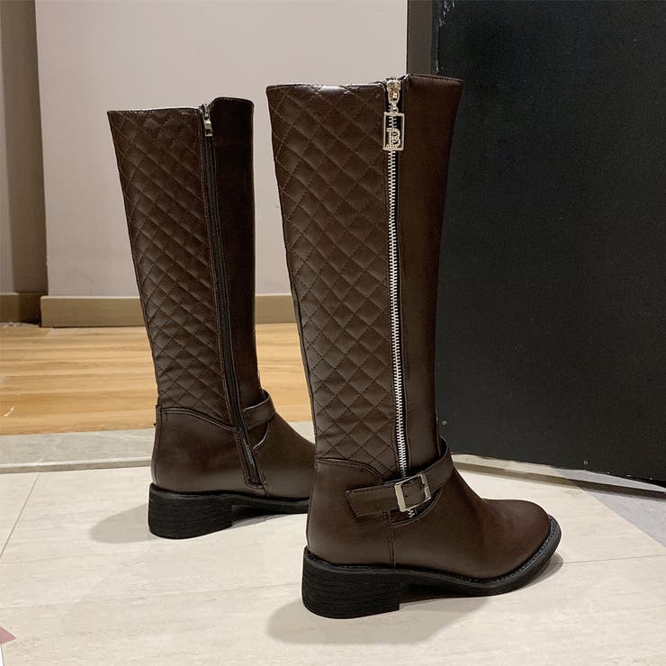 レザーブーツ エコレザー ニーハイブーツ | SUNSHINE CLOSET | 詳細画像5 