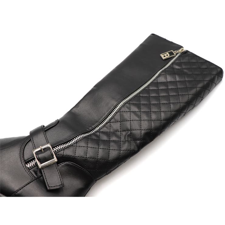 レザーブーツ エコレザー ニーハイブーツ | SUNSHINE CLOSET | 詳細画像6 