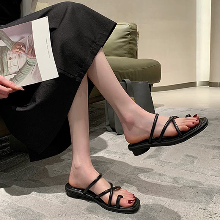 トングサンダル ローヒール ストラップ夏 | SUNSHINE CLOSET | 詳細画像4 