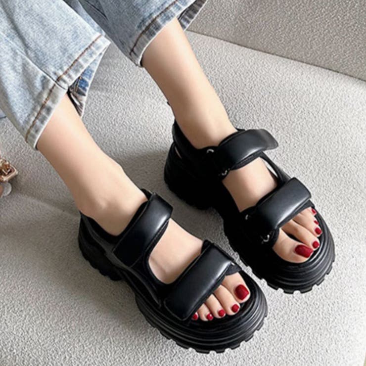 厚底サンダル スポーツサンダル 美脚 夏 | SUNSHINE CLOSET | 詳細画像7 