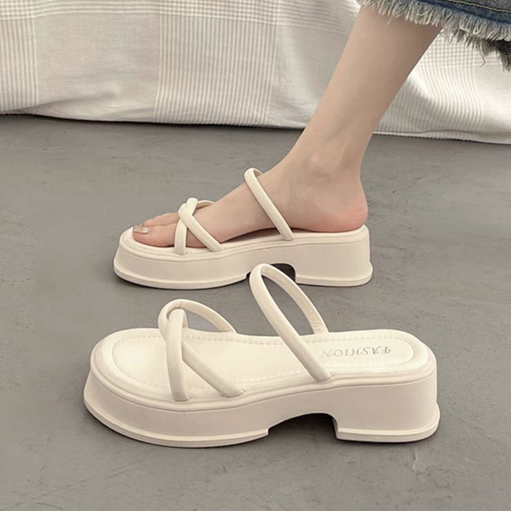 厚底サンダル ミュールサンダル 美脚 夏 | SUNSHINE CLOSET | 詳細画像10 