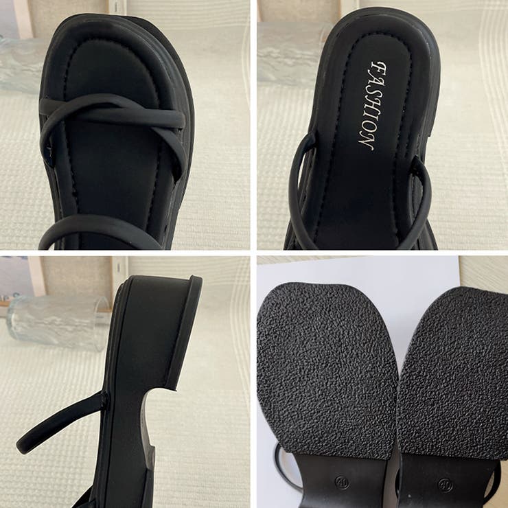 厚底サンダル ミュールサンダル 美脚 夏 | SUNSHINE CLOSET | 詳細画像3 