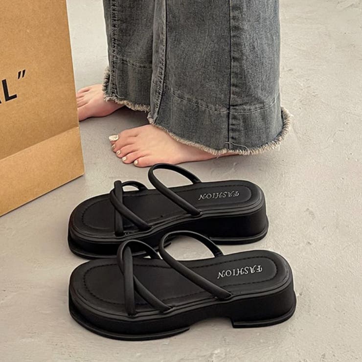 厚底サンダル ミュールサンダル 美脚 夏 | SUNSHINE CLOSET | 詳細画像7 