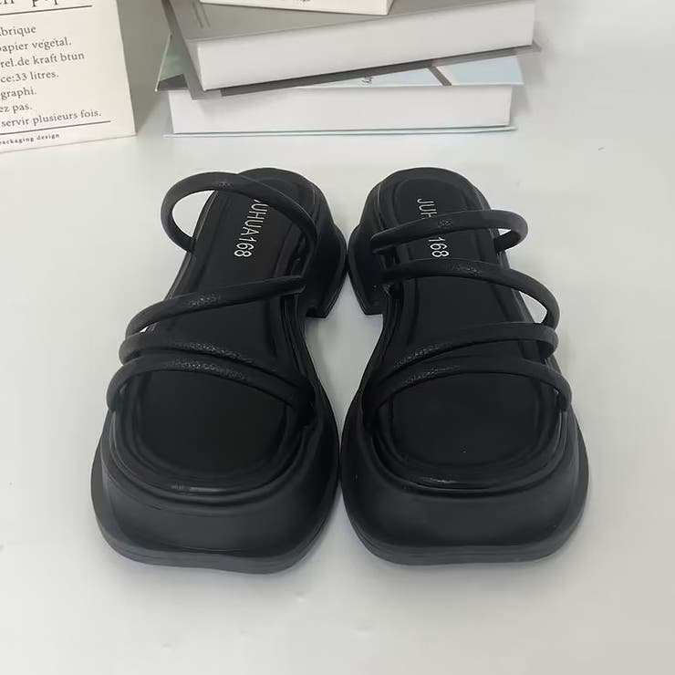 厚底サンダル ストラップ 美脚 韓国 夏 | SUNSHINE CLOSET | 詳細画像10 