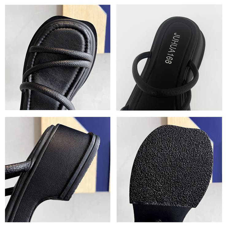 厚底サンダル ストラップ 美脚 韓国 夏 | SUNSHINE CLOSET | 詳細画像3 