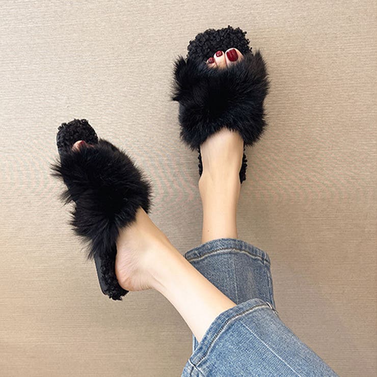 ファーサンダル レディース スリッパ | SUNSHINE CLOSET | 詳細画像3 