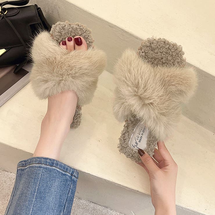 ファーサンダル レディース スリッパ | SUNSHINE CLOSET | 詳細画像8 