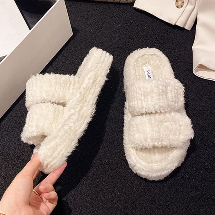 ファーサンダル レディース 厚底スリッパ | SUNSHINE CLOSET | 詳細画像10 