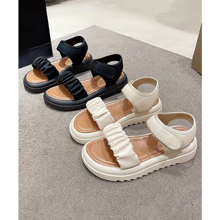 厚底 スポーツサンダル 美脚 夏靴韓国風 | SUNSHINE CLOSET | 詳細画像2 